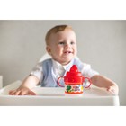 Поильник детский M&B «Kids подарок» с твёрдым носиком, от 9 мес., 140 мл., с ручками, красный - Фото 3