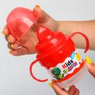 Поильник детский M&B «Kids подарок» с твёрдым носиком, от 9 мес., 140 мл., с ручками, красный - Фото 10