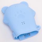 Прорезыватель рукавичка «Мишка», силиконовый, цвет синий - фото 25477723