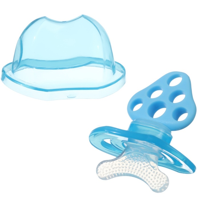 Прорезыватель силиконовый «Для передних зубов», синий, с колпачком Крошка Я - Фото 1