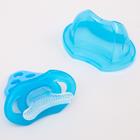 Прорезыватель силиконовый «Для передних зубов», синий, с колпачком Крошка Я - фото 3861394