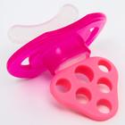 Прорезыватель силиконовый «Для передних зубов», розовый, с колпачком, Крошка Я - Фото 3