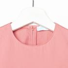 Платье детское с карманом KAFTAN, размер 34 (122-128 см), коралловое - фото 50046227