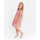 Платье детское с карманом KAFTAN, размер 34 (122-128 см), коралловое - фото 50046224
