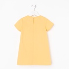 Платье с карманами для девочки KAFTAN: Summer cotton, жёлтое, рост 110-116 см 6973059