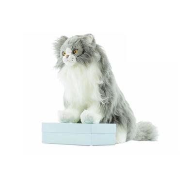 Персидский кот «Табби», серый с белым, 38см