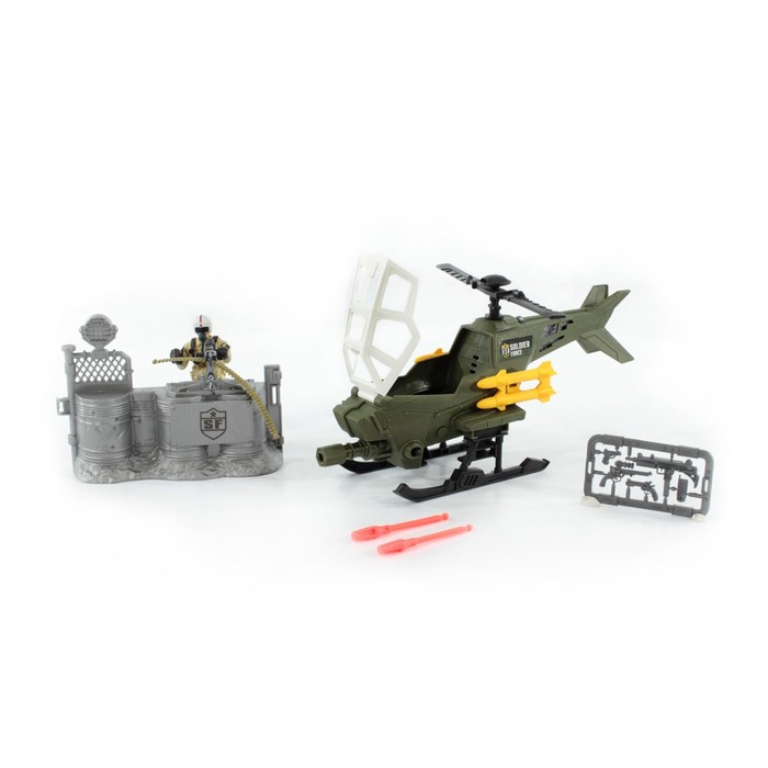 Игровой набор «Солдаты. Стремительная атака на вертолете» - фото 1886643304