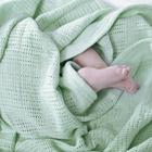 Одеяло вязаное, размер 90х118 см, цвет мятный - фото 109854490
