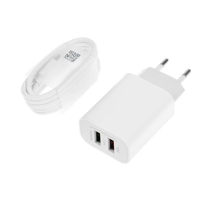 УЦЕНКА Сетевое зарядное устройство LuazON LCC-96, 2хUSB, 2 A, кабель microUSB, белое