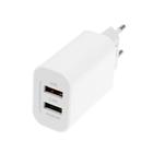 УЦЕНКА Сетевое зарядное устройство LuazON LCC-96, 2хUSB, 2 A, кабель microUSB, белое - Фото 2