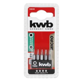 

Бита KWB Micro, TORX, сталь TQ60, 28 мм, размеры Т3,4,5,6, ТТ6, 5 шт