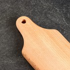 Доска разделочная "Славяночка", 28х10,5х1,5 см, цельный массив бука - фото 40521977