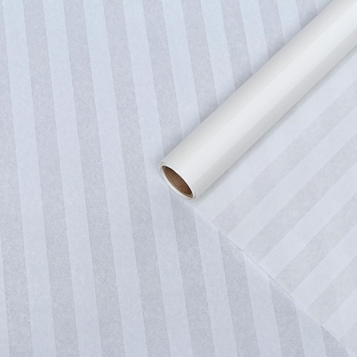 Бумага силиконизированная «Полоски», белые, для выпечки, 0,38 х 5 м - фото 1882219832