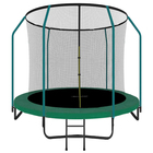 Батут ONLITOP, d=244 см, высота сетки 155 см, с лестницей, цвет зелёный - фото 4624448