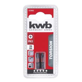 Бита  KWB TORSION, PH2, 25 мм, сталь TQ60, 2 шт