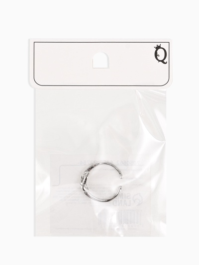 Кольцо безразмерное «Бесконечность», цвет серебро