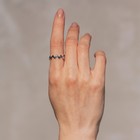 Кольцо «Зигзаг» тренд, цвет серебро, безразмерное - Фото 2