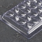 Форма для шоколада «Лепестки», пластик, 20.5×10×1 см, прозрачная - Фото 9