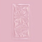 Форма для шоколада «Цветок», пластик, 20,5×10,5×1,5 см, прозрачная - Фото 2