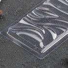 Форма для шоколада «Волны», пластик, 20.5×10.5×1 см, прозрачная - Фото 2