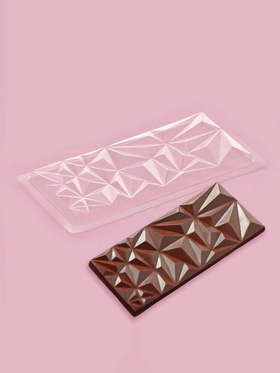 Форма для шоколада «Геометрия», пластик, 20.5?10?1 см, прозрачная (комплект 20 шт)