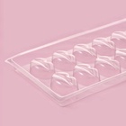 Форма для шоколада и конфет «Губы», 12 ячеек, 22×11 см, пластик, прозрачная - Фото 5