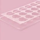 Форма для шоколада и конфет «Сердца», 18 ячеек, 22×11 см, пластик, прозрачная - Фото 3