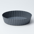 Форма для выпечки Доляна «Элин Мрамор», d=24 см, съёмное дно, антипригарное покрытие, цвет серый - фото 4327276