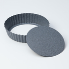 Форма для выпечки Доляна «Элин Мрамор», d=24 см, разъёмная, антипригарное покрытие, серая - Фото 4