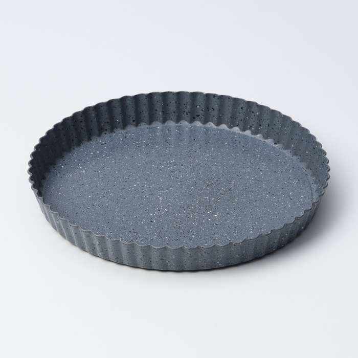 Форма для выпечки Доляна «Элин Мрамор», d=24 см, съёмное дно, антипригарное покрытие, цвет серый - Фото 1