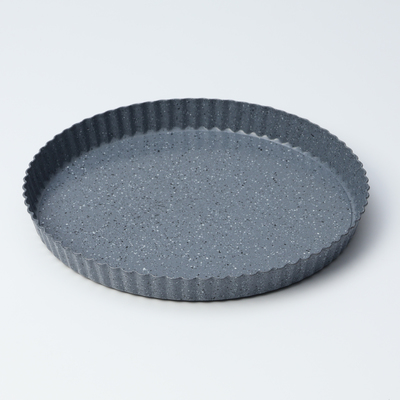 Форма для выпечки Доляна, d=28 см, съёмное дно, антипригарное покрытие, цвет серый