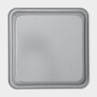 Противень Доляна «Элин. Мрамор», 22,5×22,5 см, антипригарное покрытие, цвет серый - фото 9573477