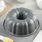 Форма для выпечки «Элин Мрамор. Немецкий кекс», d=24,5 см, антипригарное покрытие, цвет серый - Фото 2