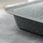 Противень для выпечки Доляна «Элин. Мрамор», 37×25,5×5 см, антипригарное покрытие, цвет серый - Фото 2