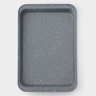Противень для выпечки Доляна, 42×28,5×5 см, антипригарное покрытие, цвет серый - фото 9290636