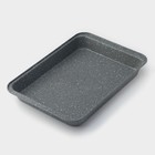 Противень для выпечки Доляна, 42×28,5×5 см, антипригарное покрытие, цвет серый - фото 4327295