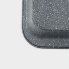 Противень для выпечки Доляна, 42×28,5×5 см, антипригарное покрытие, цвет серый - фото 4327298