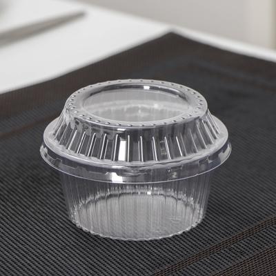 Креманка пластиковая одноразовая для пирожных, 9,5×6 cм, цвет прозрачный