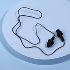 Беруши, фасовка 10 пар, на силиконовом шнурке, в пластиковом футляре, цвет МИКС - Фото 3