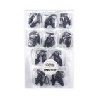 Беруши на шнурке, 3×1.7 см, фасовка 10 пар, силиконовые, в футляре, чёрные - Фото 5