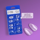 Типсы для наращивания ногтей, 100 шт., форма А, полное покрытие, прозрачные - Фото 2