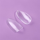 Типсы для наращивания ногтей, 100 шт., форма А, полное покрытие, прозрачные - Фото 3