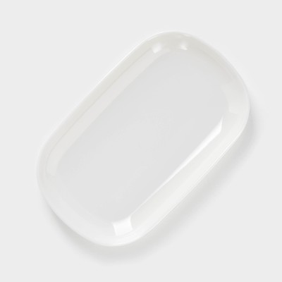 Блюдо прямоугольное «Селина», 18×11.2×1.8 см, белое