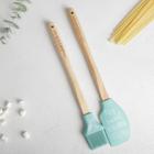 Набор лопатка и кисть из силикона «Мечтай», 31 см х 12.5 см х 2 см, 37 см х 16 см х 2 см - фото 30303535