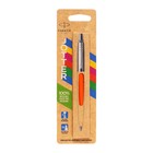 Ручка шариковая Parker Jotter Color М, корпус оранжевый, синие чернила, блистер - фото 9801510