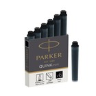 Набор картриджей для перьевой ручки Parker Quink Mini Cartridges Z17, чёрные чернила - Фото 1