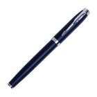Ручка перьевая Parker IM Core F321 Matte Blue CT F, корпус из нержавеющей стали, синие чернила - фото 8673083
