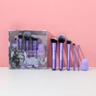 Набор для макияжа Love: кисти 5 шт и спонж - Фото 2