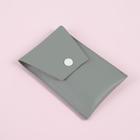 Набор кистей для макияжа «Парфе», 5 предметов, футляр на кнопке, цвет серый/голубой - фото 54719990