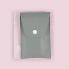 Набор кистей для макияжа «Парфе», 5 предметов, футляр на кнопке, цвет серый/голубой - фото 54719991